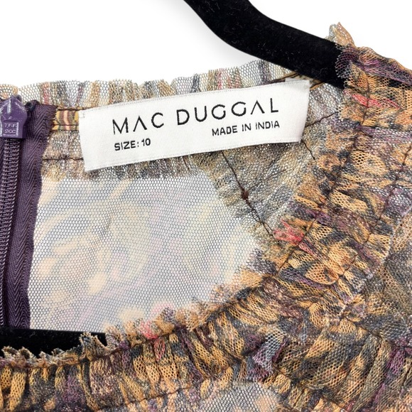 Mac Duggal Multicolor Layered Maxi Dress - Picture 7 of 12